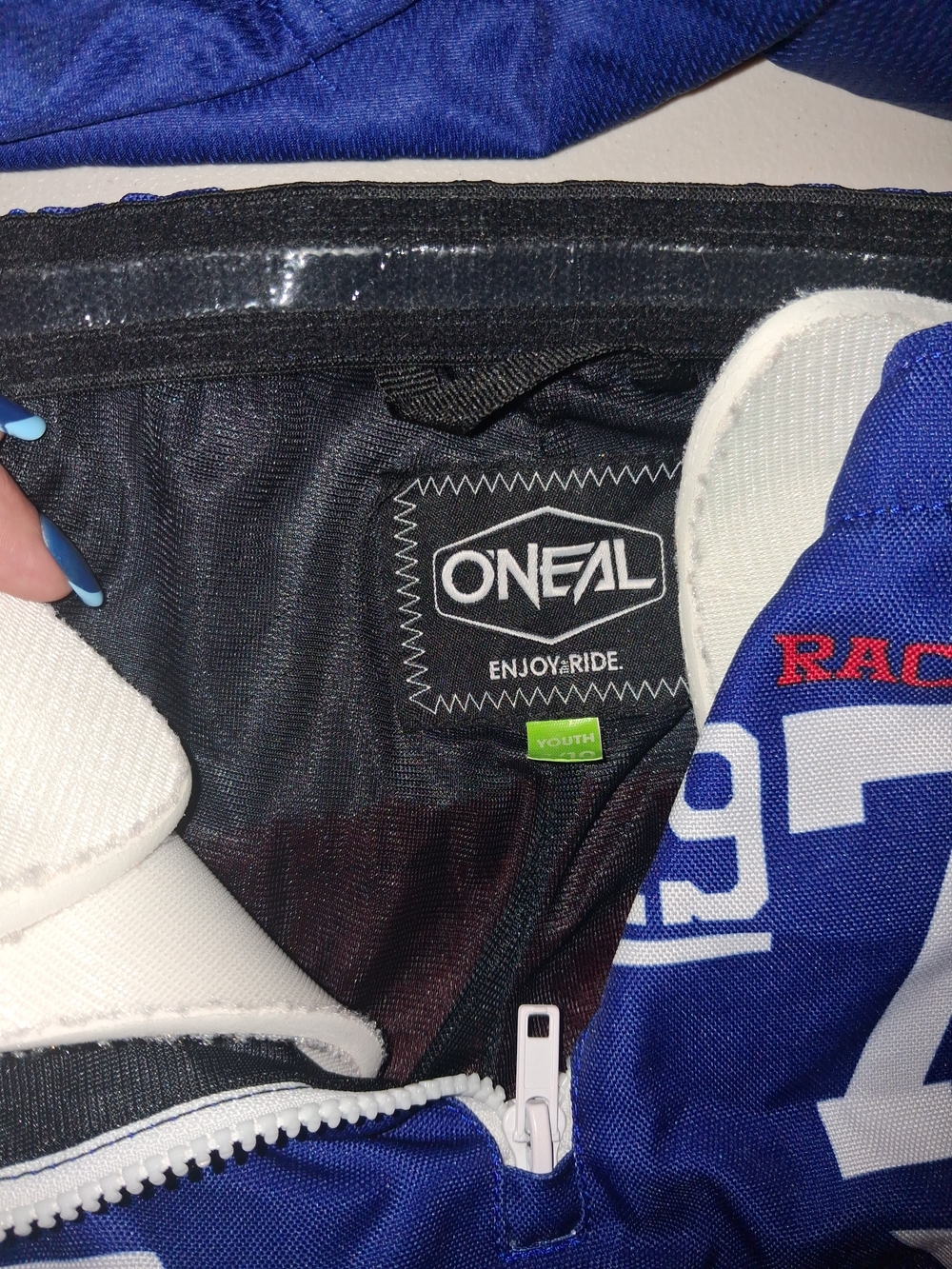 O'Neill Kids Matching Set in Blue, Red, White. Medium 8-10 Pants - Picture 2 of 3